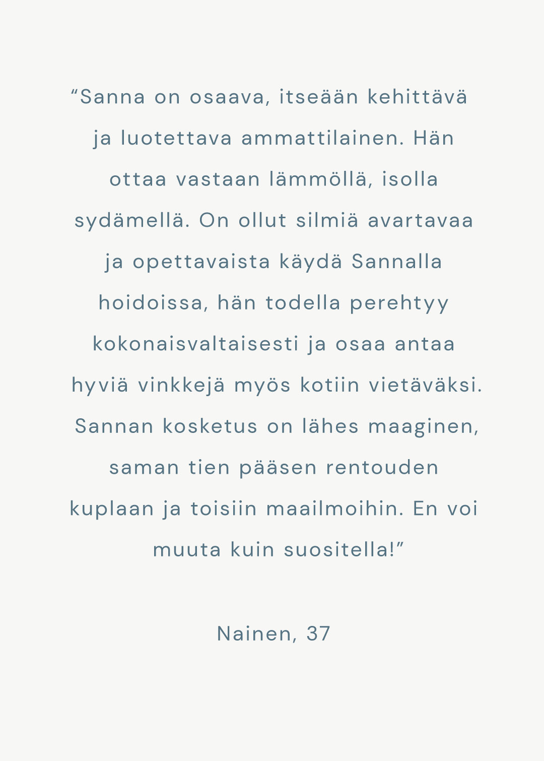 asiakaspalaute shiatsu